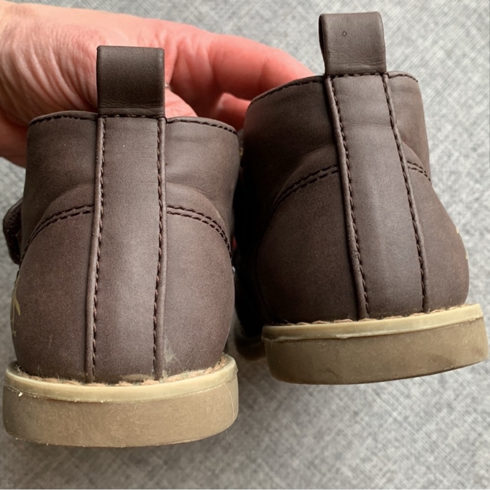 Original Penguin Kids Brown Shoes toddler size 9 rubber sole - Picture 4 of 6